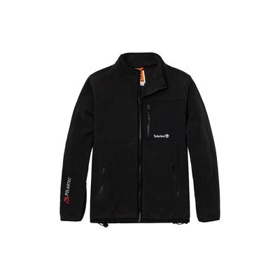 Solid Color Logo Design Stand Collar Outdoor Moisture Wicking Warm Fleece Jacket Men Jacket Black A2M3H-001