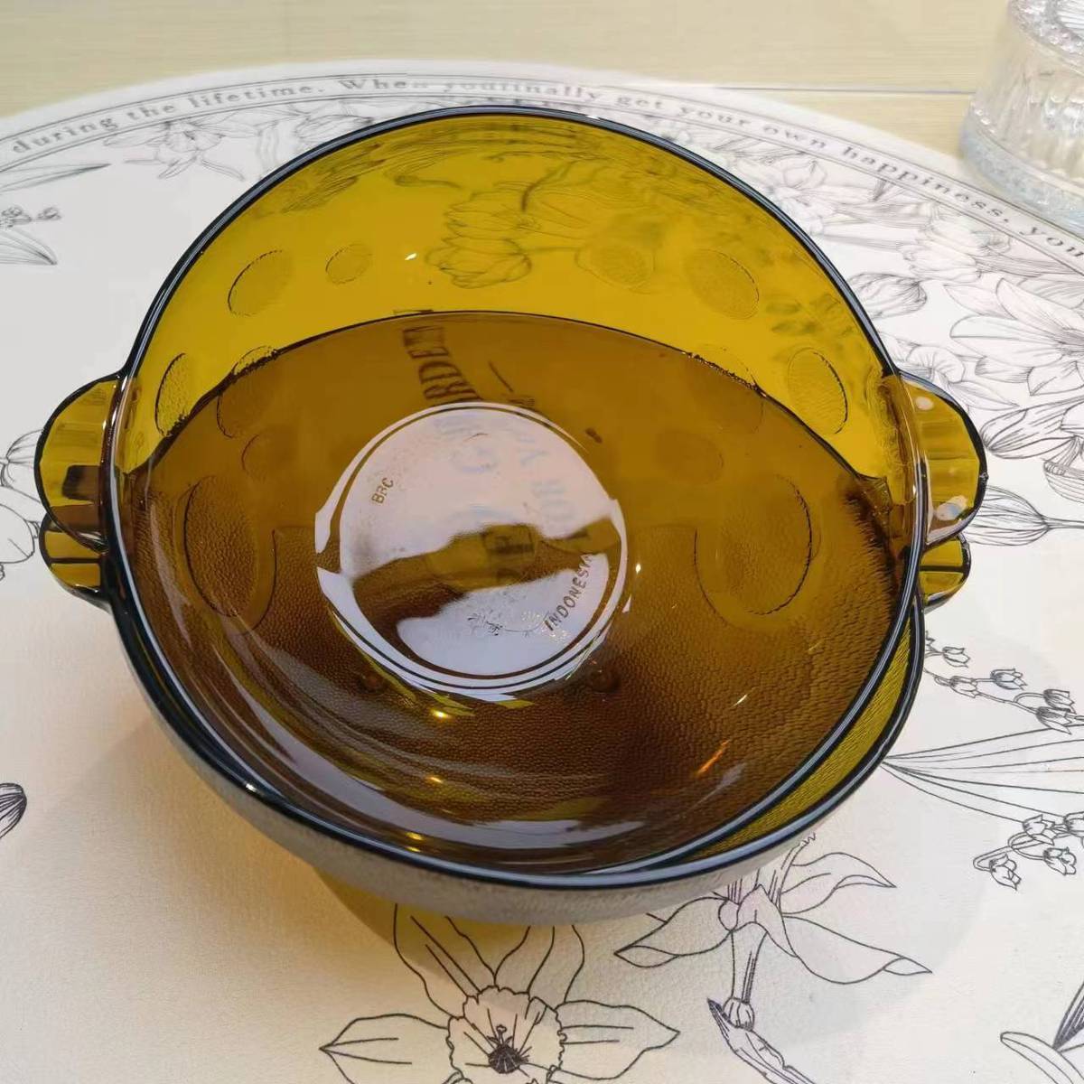 

Янтарная миска Медведь с дизайном ушек, толстый материал, для домашнего использования, для каши, супа, для ежедневной трапезы, миски для смешивания