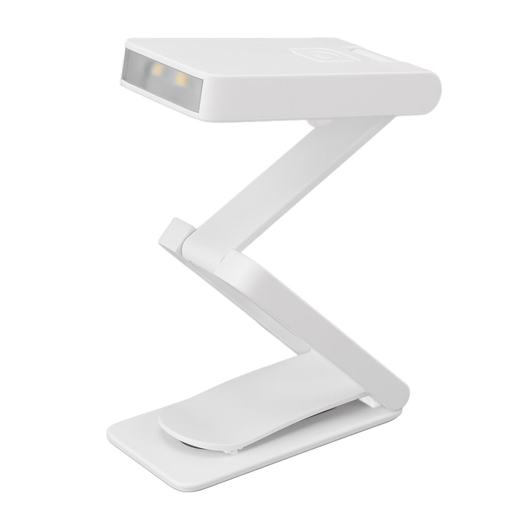 Foldable Book Light for Reading in Bed 3 Color Temperatures Stepless Dimmable USB Rechargeable Clip 