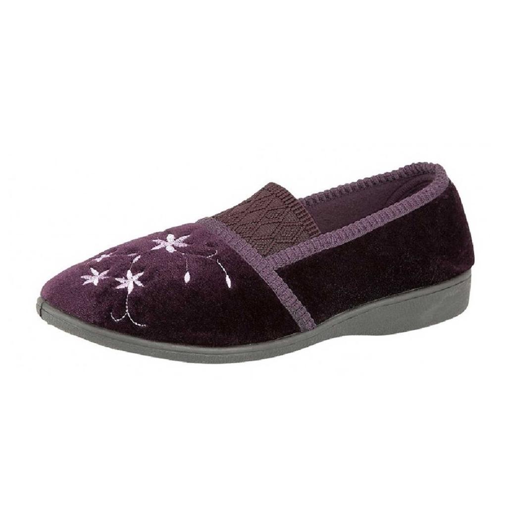 Zedzzz Womens/Ladies Joanna Embroidered Slippers