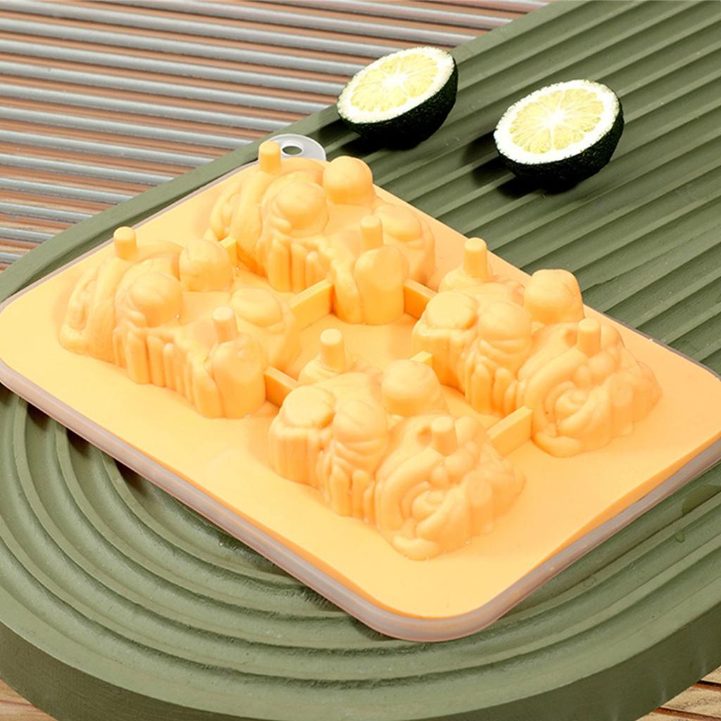 Easily Release Ice Mold Hanging Cup Lion Shape Ice Tray Flexible Silicone Ice Maker for Cocktails Coffee Enduring