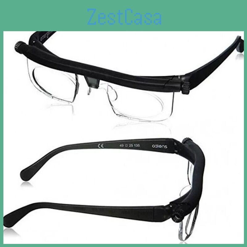 Lens Adjustable Strength Eyewear Variable Focus Distance Vision Glasses Zoom