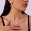 2Pcs Bohemian Shell Starfish Pendant Necklace For Women Conch Seashell Gold Color Metal Chain Choker Summer Beach Party Jewelry