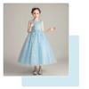 Girls Princess Puffy Lace Flower Girl Party Performance Dress