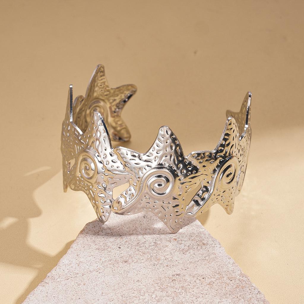 Shell Conch Turtle Starfish Coconut Open Bracelet Metal Vacation Wind Niche Premium Jewelry