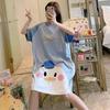 Women's Cute Summer Cartoon Pajamas: Loose Nightgown Homewear