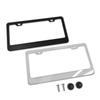Stainless Steel Protecting License Plates 2 Hole License Plate Frame New License Plate Cover