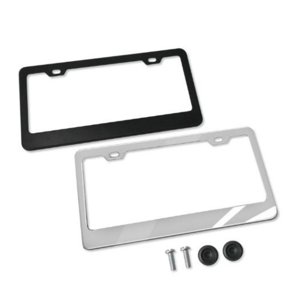 Stainless Steel Protecting License Plates Black/Silver License Plate Cover License Plate Holder