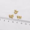 14K Gold-Filled Copper Bow Pendant Charm for DIY Jewelry: Bracelet, Necklace, Earrings Accessories