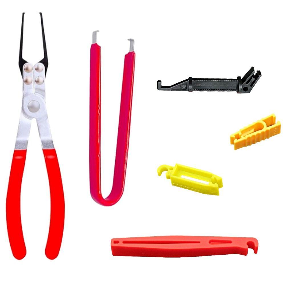 6Pcs/Set Metal Fuse Puller Pliers Non-slip Clamp Fuses Puller Tool