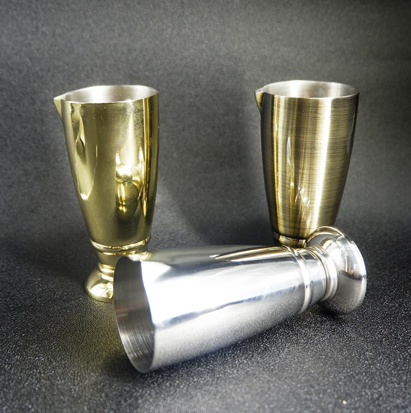 Stainless Steel Spirits/Cocktail Jigger with Fine Beaked Spout for Precise Pouring