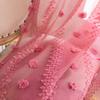 Lace Curtains Bohemian Tufted Textured Embroidery Floral Decoration Living Room Bedroom Sheer Tulle Curtain Bay Window Valance