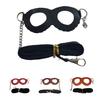 Squirrel Harness Anti-knot Leash Chest Anti-biting Faux Strap Leather Pet