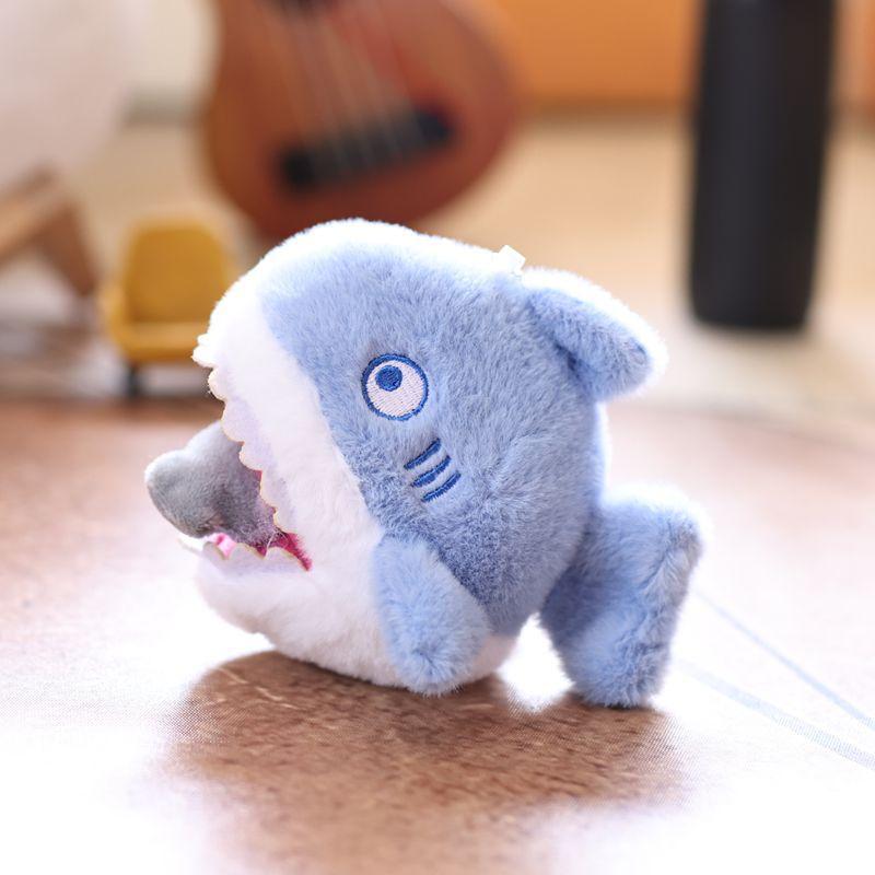 

Plushkeychain Shark With Pullable Spinning Tail Toy Pp Cotton Gift Stuffed небо синє кольору