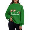 Women's Sweatshirt Sports Flannel Sweatshirt Long Sleeve Top Casual V-Neck Sweatshirt