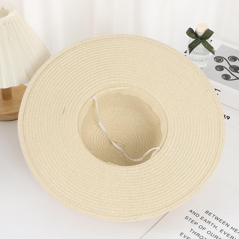 Summer Straw Hat DIY Handmade Light Board Hat Sunshade Sunscreen Hat Activity Round Edge Woven Travel Sunshade Straw Hat