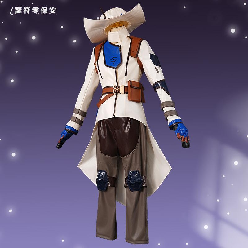 Valorant Cypher Cosplay Kompletní sada Hra Anime Roleplay Kostým Halloweenský Oblek