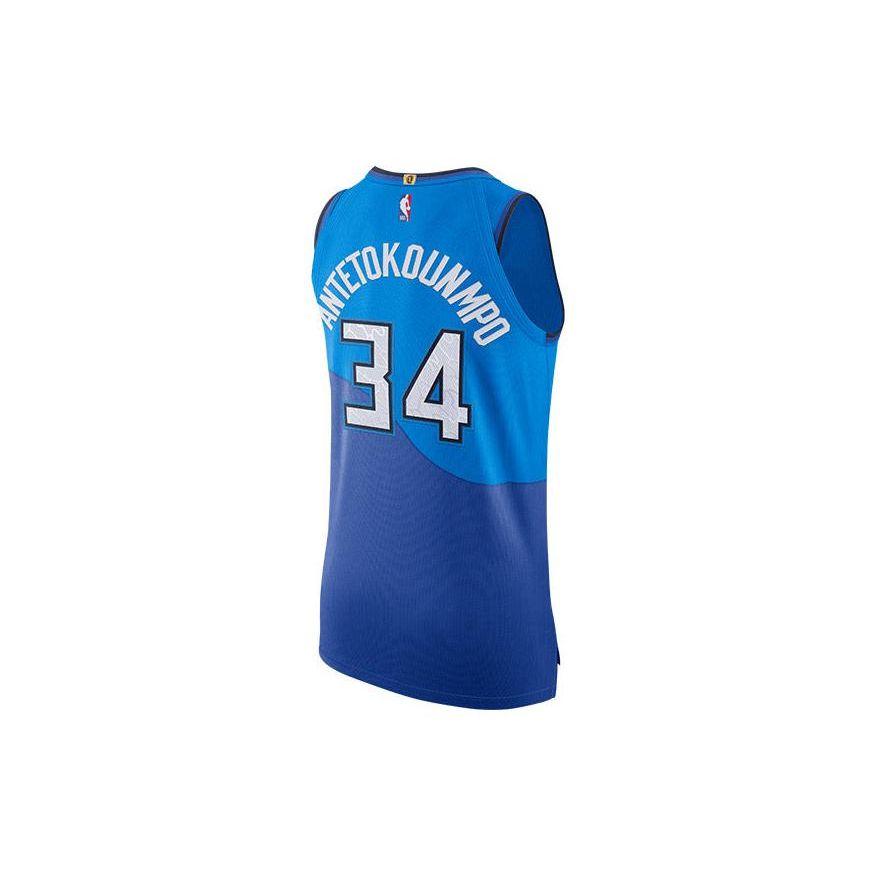 Nike Printed Letter Crew Neck Sleeveless T-Shirt Men Tops Blue CN1613-480