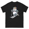 Panda Skifahren Skifahrer Spaß Cartoon Skihemd T-Shirt
