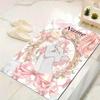 Custom 1Pc Pink Hearts Cats Rug Office Carpet Indoor Outdoor Entrance Doormat Nonslip Soft And Comfortable Living Room D916119
