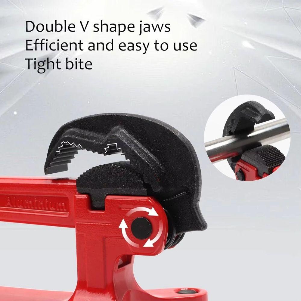Lightweight Portable Pipe Vise Heavy Duty Aluminum Tube Pipe Tightening Vise Multifunctional Hand-held Bench-mounted Pipe Vise