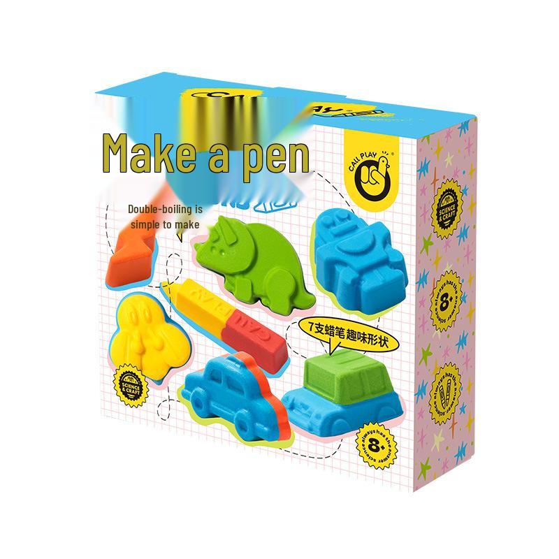 Ke Da Duck Colorful Cartoon Crayon & Chalk DIY Graffiti Toy for Kids