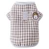 Cat clothes, autumn and winter, Japan and Korea, simple plaid can be pulled, cotton-padded clothes, puppies, dogs, two feet, pet cat clothes