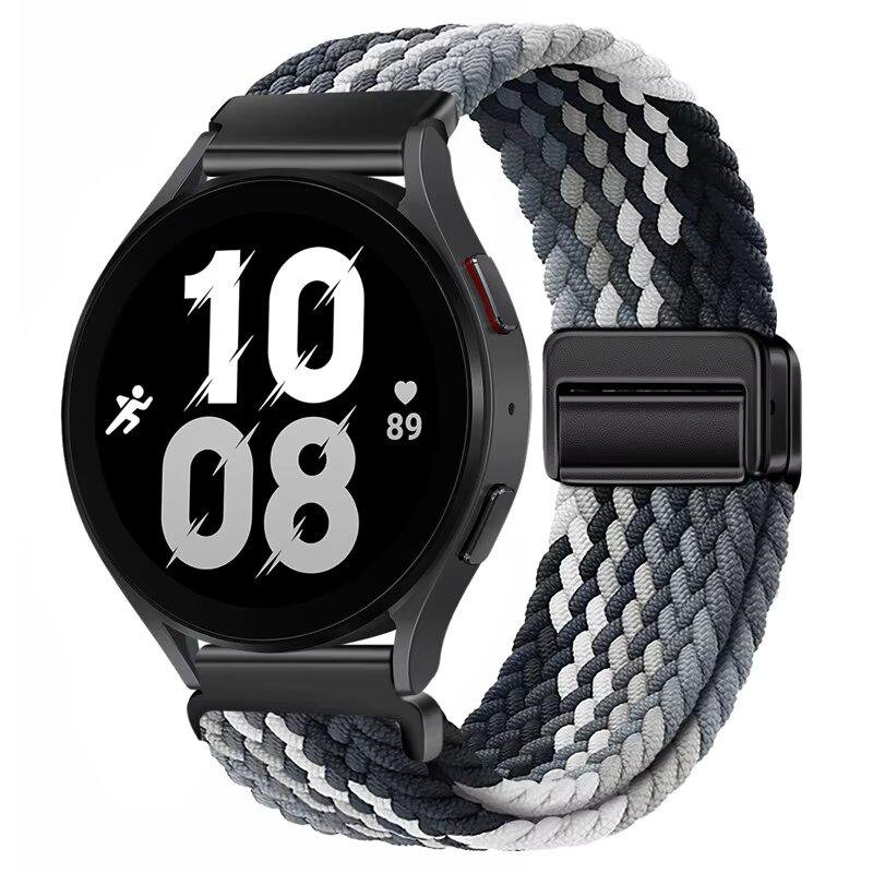 Weaves Nylon Loop Strap For Samsung Galaxy Watch8 40 44mm Magnetic Wristband For Galaxy Watch 8 Classic 46mm Band Sport Bracelet
