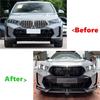 Compatible For BMW 6 Series X6 G06 LCI M Sport 2023 2024 2025 Front Bumper Lip Spoiler ABS Protector Lower Blade Splitter Car Styling(Carbon Fiber