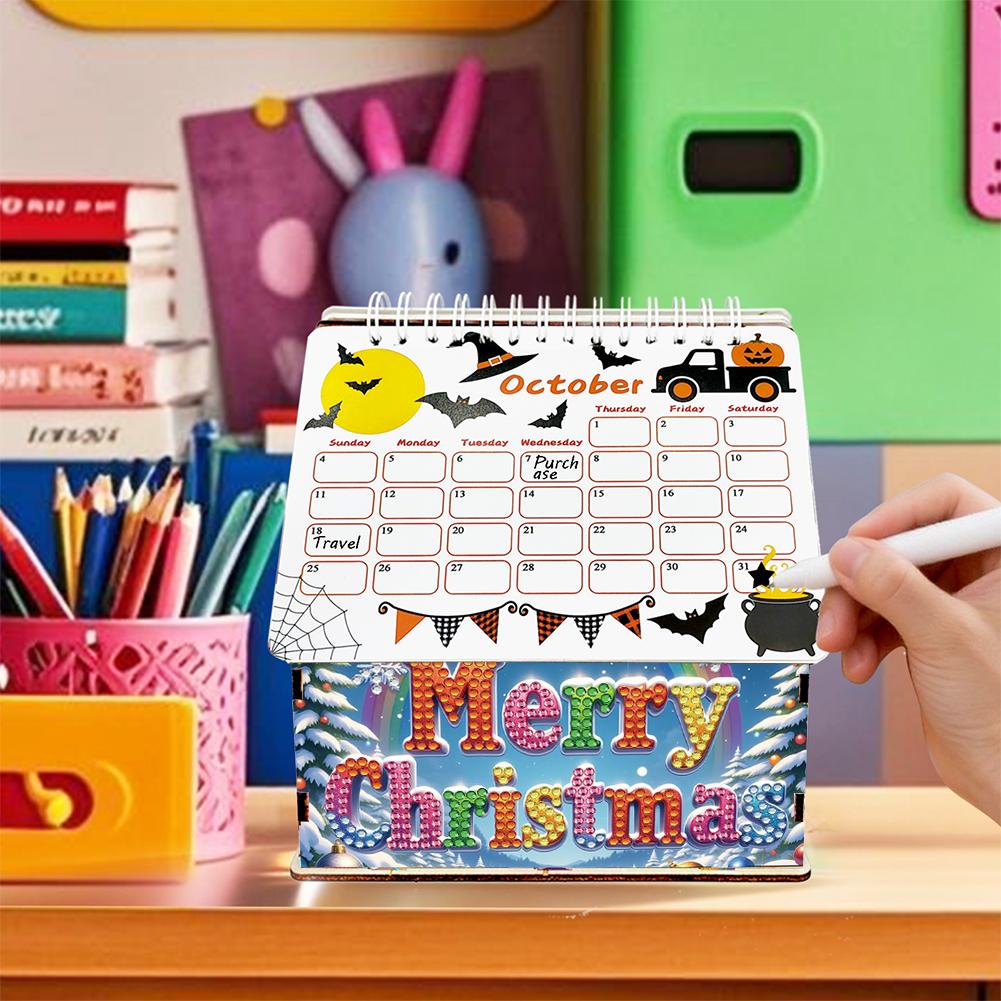 2026 Calendar DIY Diamond Painting Art Kit Diamond Painting Calendar Set Diamond Painting Kit for Home Office School Scheduling
