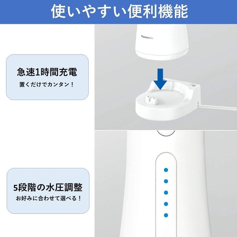 Panasonic Water Flosser DENTAL CARE Cordless Jet Washer EW-DJ53-W White