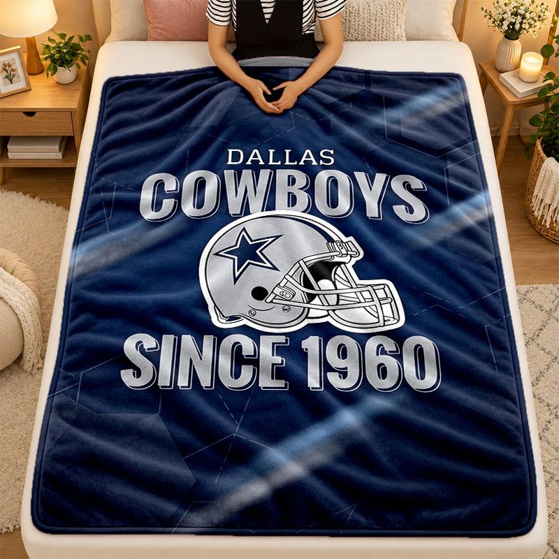 Flannel BlanketDallas Cowboys Warm Soft Throw Blanket for Indoor Sofa Bed Living Room Use