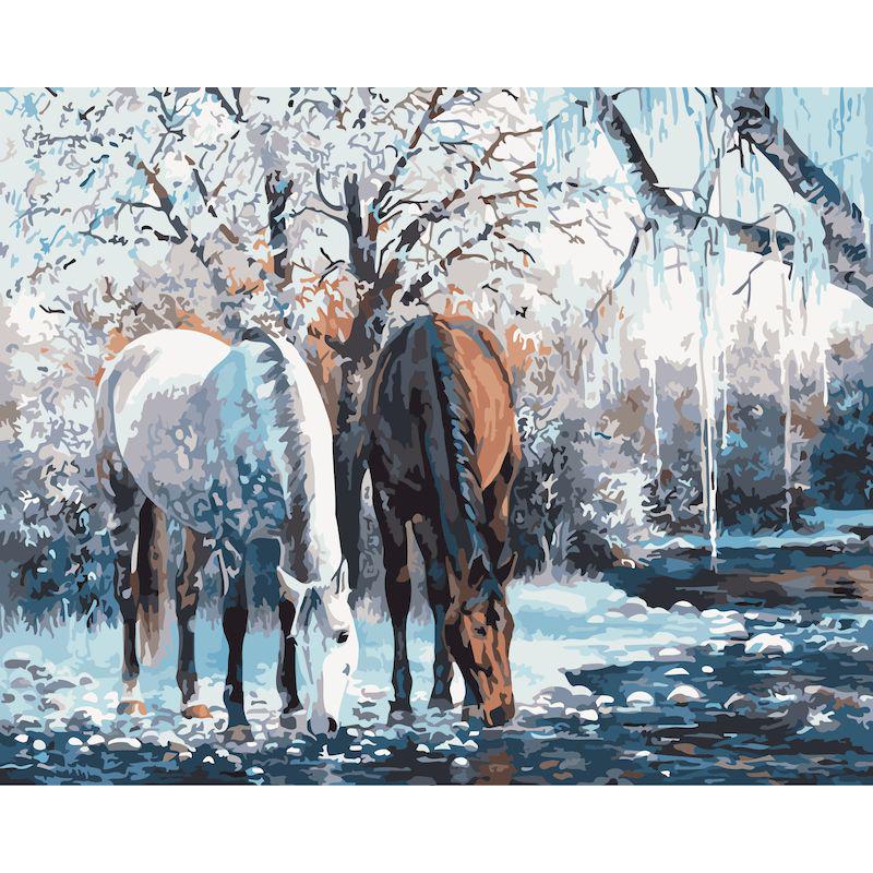 Frameless Digital Oil Painting for Entrance Hall - 40x50 Pigment Kit.