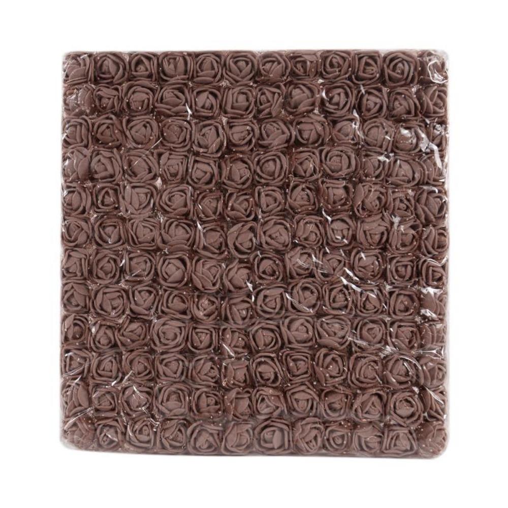 144/288 Stück Mini Spitze Rosenblume Kunstblume Kleine Schaumrosenblütenköpfe Hochzeitsdekoration DIY Bastelstraußzubehör