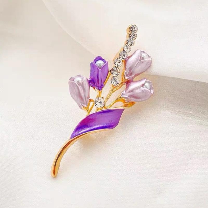 [HS][LA]1Stk Mode Elegant Blume Tulpe Brosche Für Damen Kleidung Mantel Schmuck Zubehör Geschenk