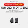 Zinc Alloy Leather Car Key Case Case For Cadillac Escalade Atsl Xt5 Ct5 Xt4 Xt6 Ct4 Ct4-V Xts Ct6 C8 Key Case Car Key Guard Case