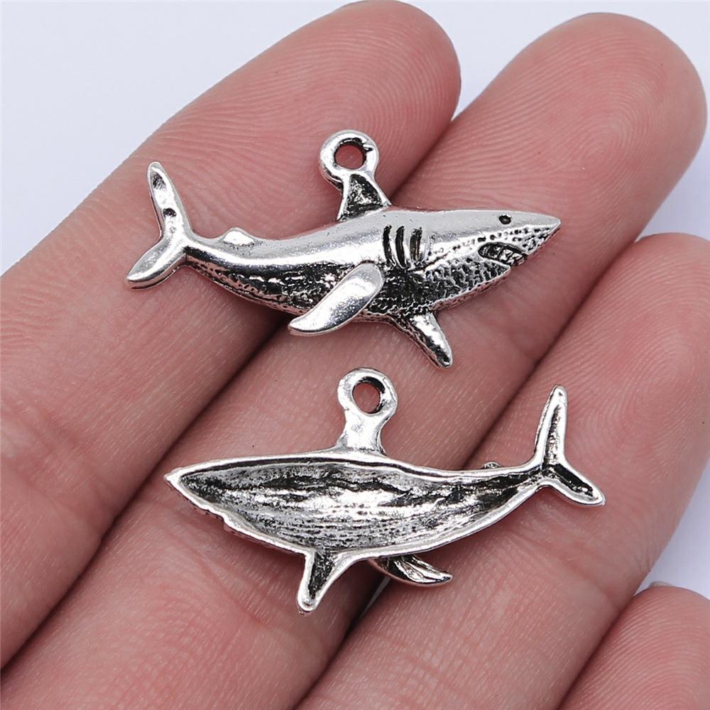 20pcs Fish Charms Antique Silver Color Tropical Fish Charms Pendants For Bracelets Fish Charms Making Jewelry