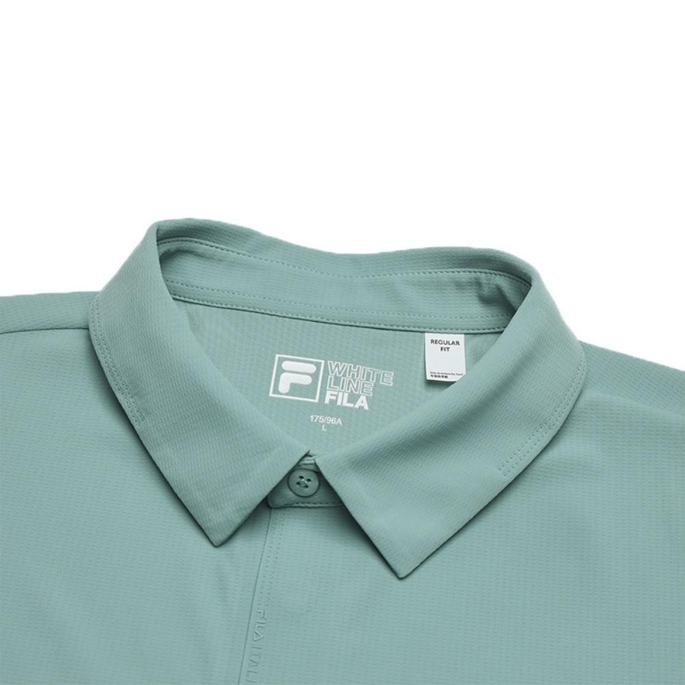 New FILA Lifestyle Polo Shirt Men's Mineral Blue F11M523110F-DB