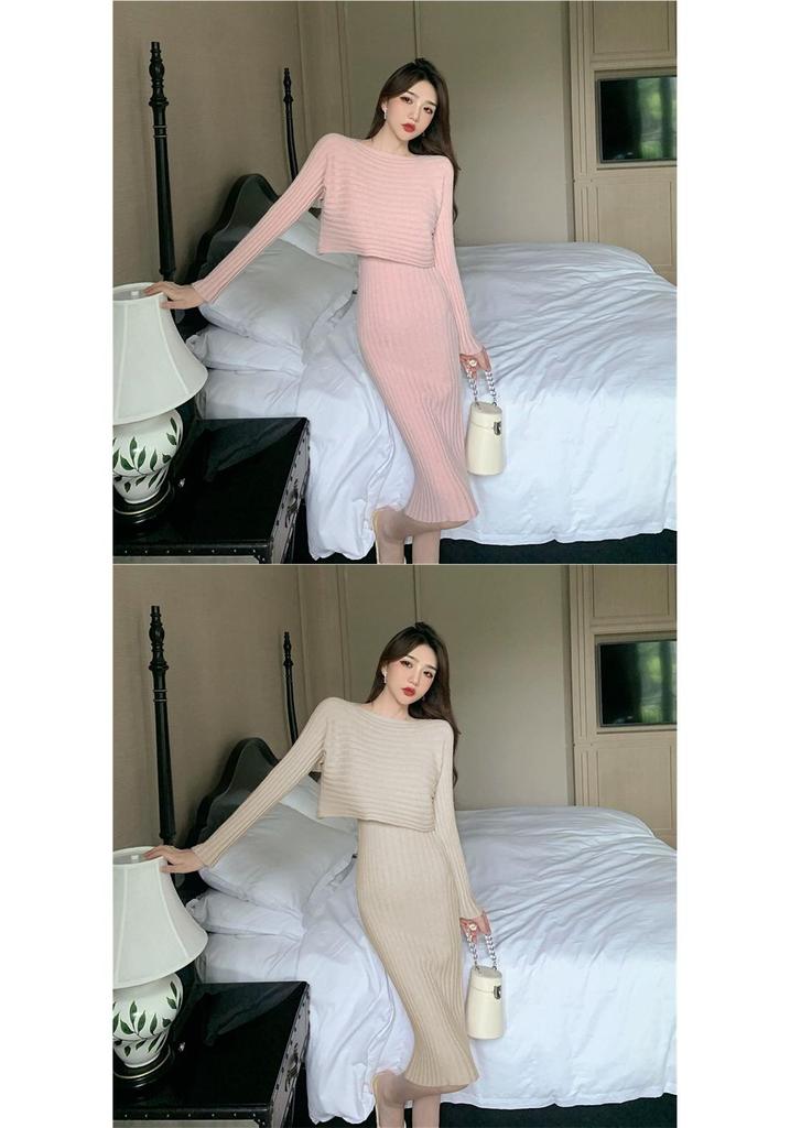 Autumn/Winter 2026 Knit Sweater & Camisole Skirt Set