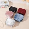 New Gold Plated Star Octagonal Makeup Bag Women Cosmetic Bags Zipper Coin Purse Toilery Bag Travel Organizer Sanitary Pad Pouch
