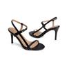 Women's High-heeled Sandals Spring and Summer New Simple and Versatile Stiletto Large-size Open-toed Sandals