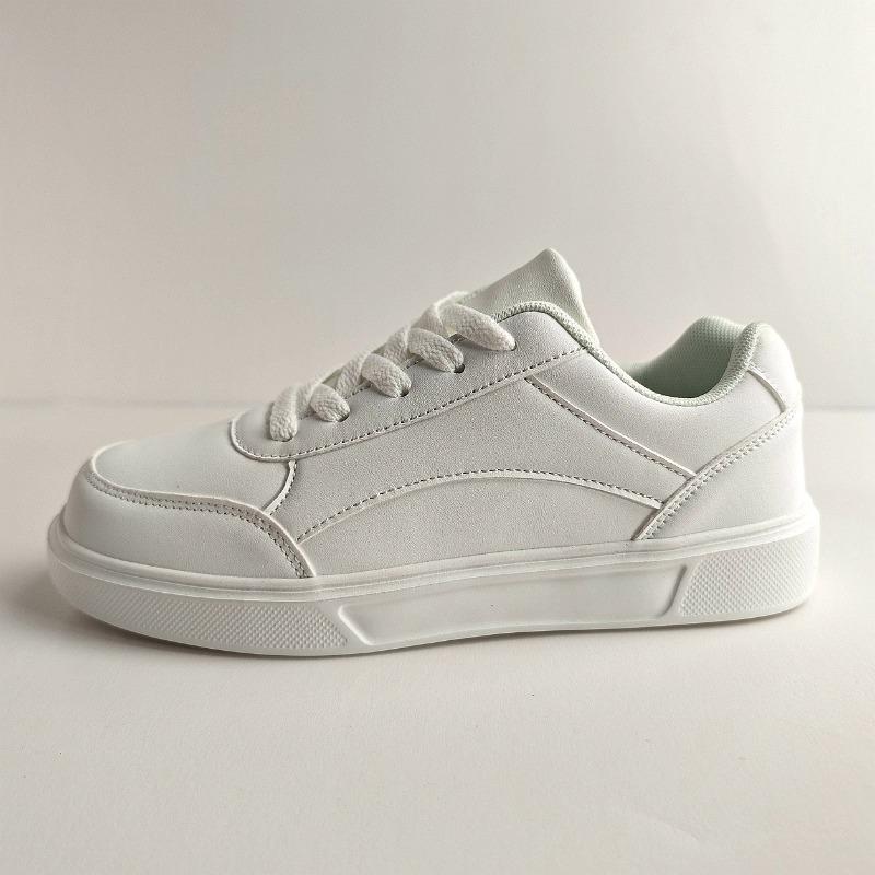

Large size fashion little white shoes men s and women s four seasons new versatile casual board shoes sports shoes flat bottom 35