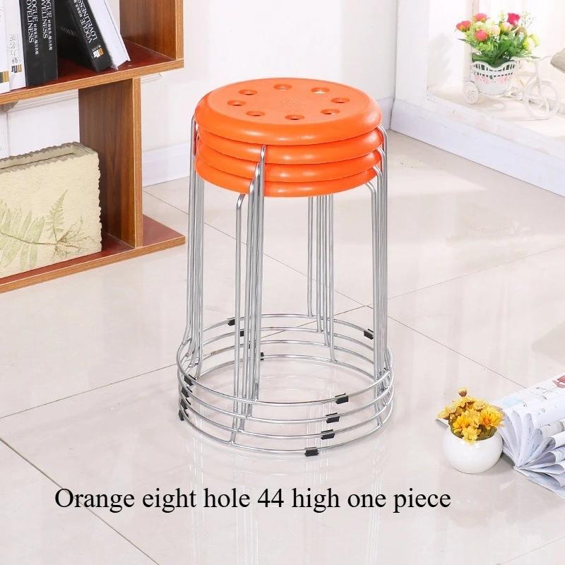 DurableNordic Light Luxury Steel Bar Simple Thickened Fashion Round Stool Gold Internet Celebrity Household Stool