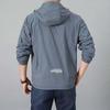 Sommer-Sonnenschutzjacke für Herren, UV-Schutz, ultradünn, atmungsaktiv, schnell trocknend, Windjacke, tragbare Sportkleidung, Kapuzenjacke