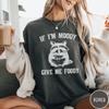 If I'm Moody Give Me Foody T-Shirt, Vintage Raccoon Tshirt, Funny Retro Shirt, Graphic Tee, Funny Women's Aesthetic Tshirt