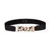 Women's Chain Elastic Adjustment Elastic Snap Buckle Thin Belt Skirt Belt Women's Waist Seal