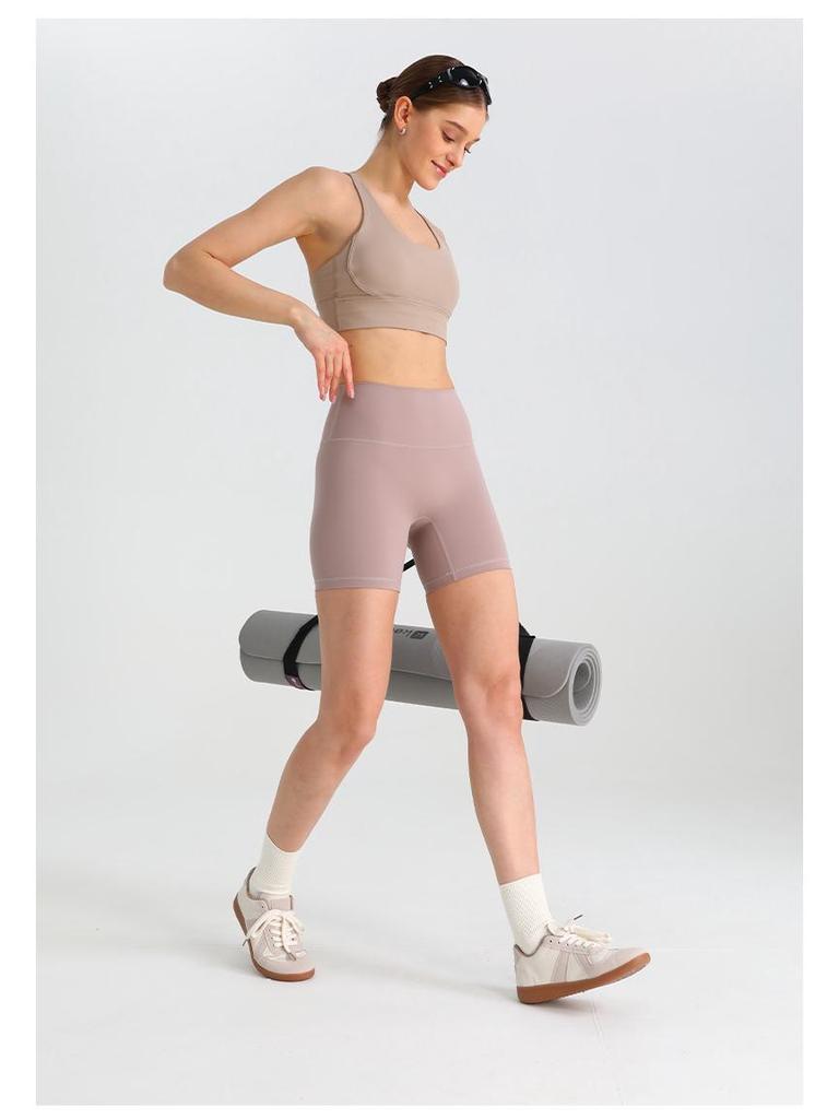 High-Waist Po-Hebende Yoga-Shorts - Elastisch, Atmungsaktiv, Figurschmeichelnd für Damen Fitness, Laufen und Training.