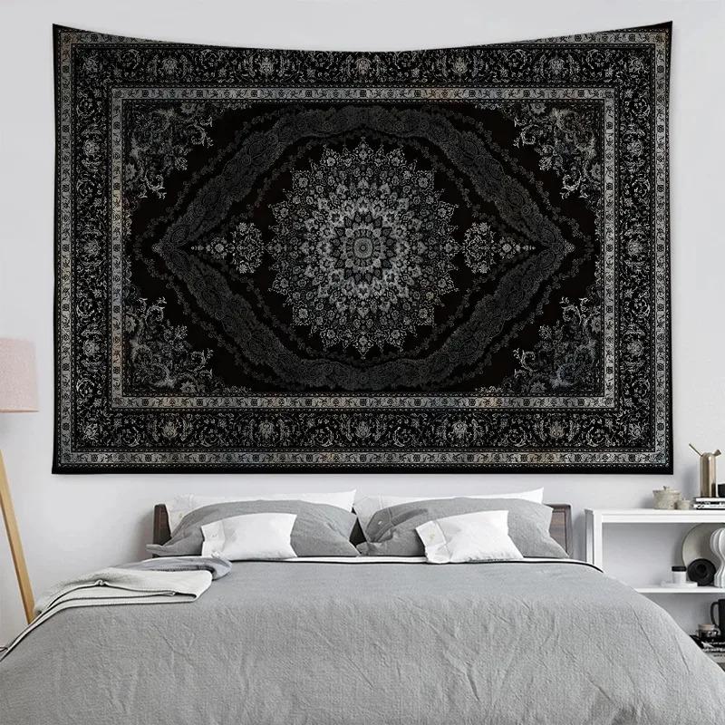 VIKAMA Vintage Persisches Muster Wandteppich Bohème Stil Wohnzimmer Flur Schlafzimmer Wanddekoration Kulisse