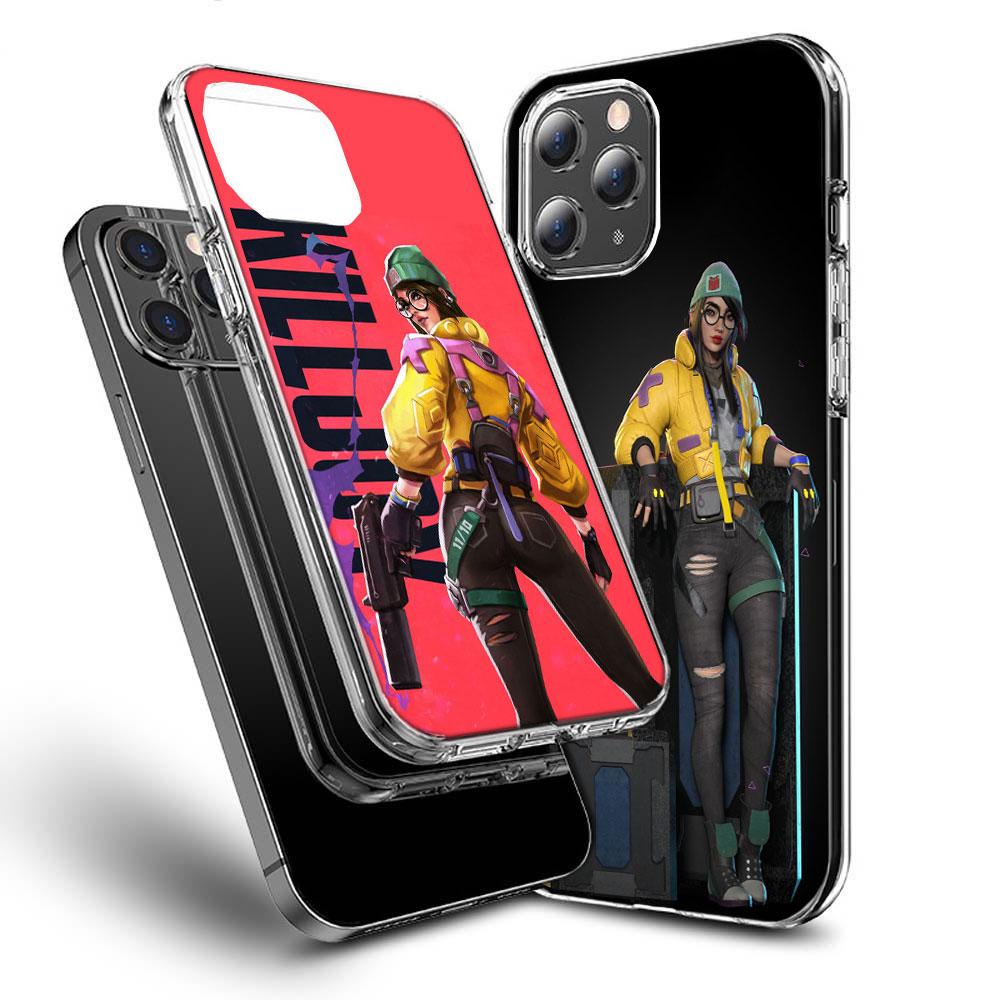 Valorant Killjoy Phone Case For Iphone 16E 15 Pro 14 Plus 17E 16 17 Pro Max Air 11 12 13 Mini Shockproof Capa Cute Cover TPU