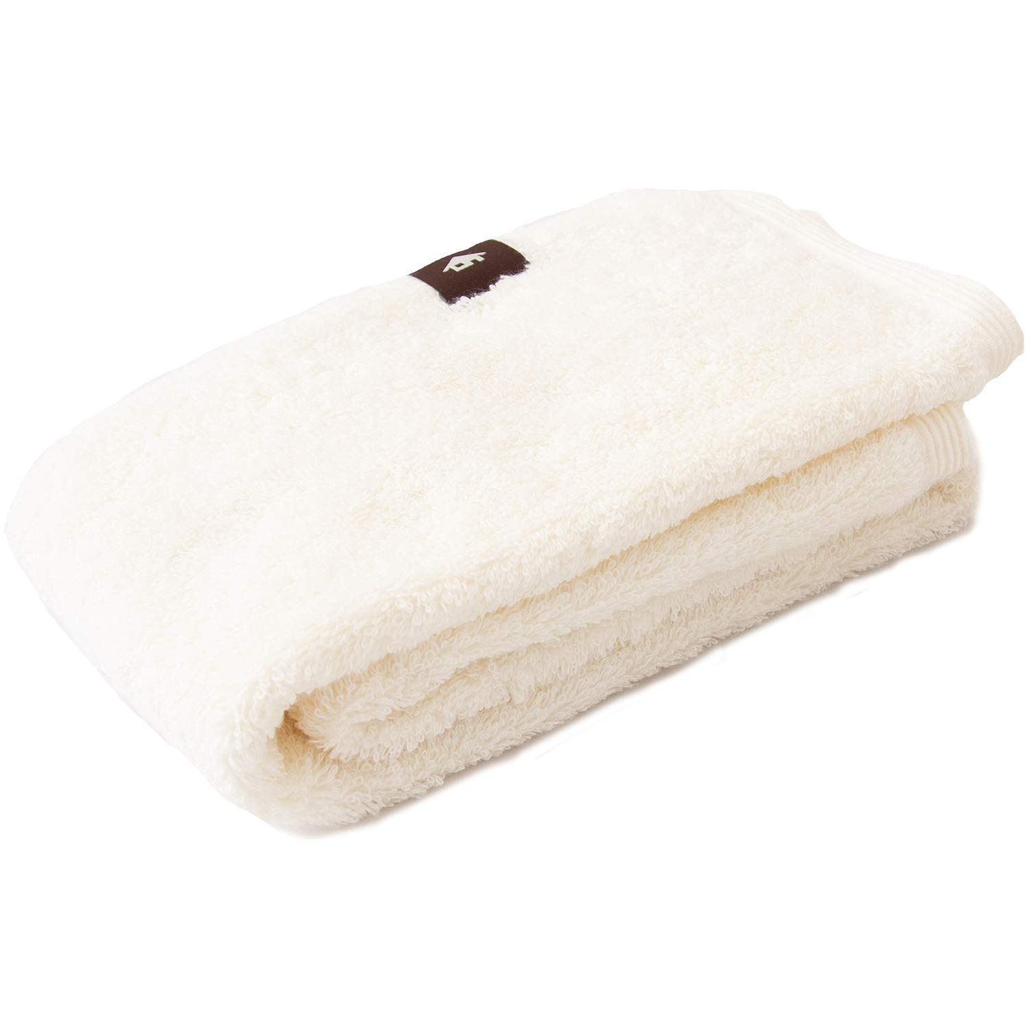 Oka Face Towel, White, Approx. 34cm x 77cm, PLYS Base (Imabari)